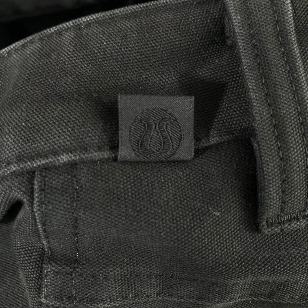 Lululemon Mens 31x30 Charcoal Black Slim Fit ABC Pants Canvas Techwear Commuter